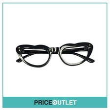 Brille ohne Gläser schwarz herzförmiges Gestell UVP 325 £