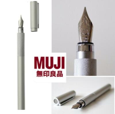MUJI MOMA Fountain Pens Aluminum Round Fountain Pen Fine