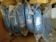(Lot of 6) - 50ft Blue Cat5e UTP Cable Network Wire Internet Patch Ethernet new