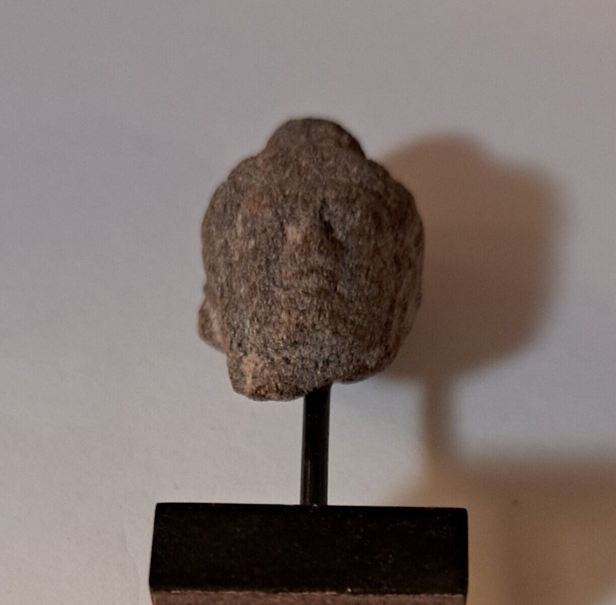 11th/12th C. Angkor Wat Cambodian Stone Sculpture Deity Head