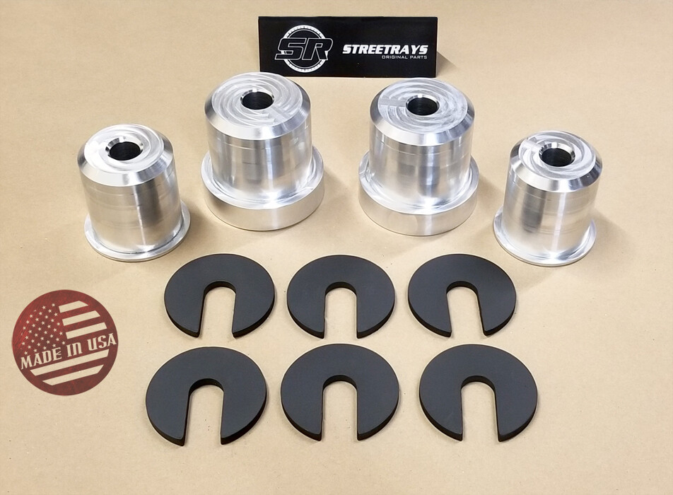 [SR] Billet Aluminum Solid Subframe Bushing Inserts for Z33 350Z V35