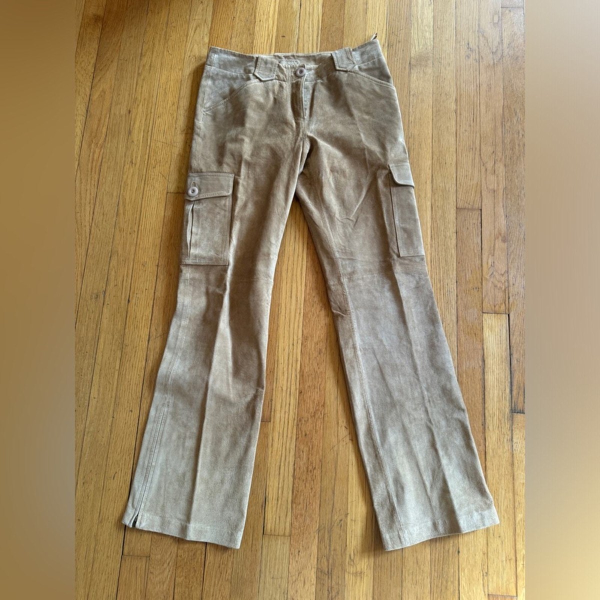 Y2K Vintage Brown Suede Pants | eBay