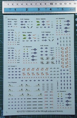 decals 1/350 modern Carrier-based aircraft Nimitz (62127D)