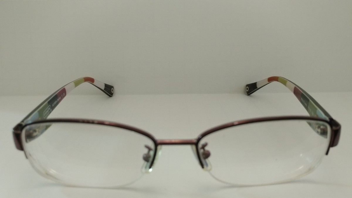Coach Bettie Ladies Eyeglasses/Glasses Frame Purple Half Rim Eye Wear HC5004 Coach HC5004 (Bettie) 9032 Eyeglasses Purple Half Rim  main image 3
