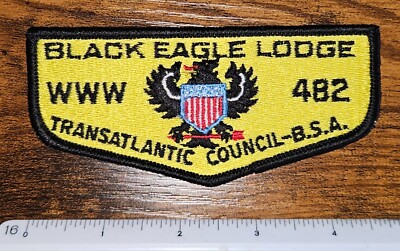 Black Eagle Lodge 482 Transatlantic Council Boy Scouts BSA WWW OA Flap