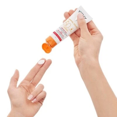 NEW VICHY Idéal Soleil SPF50 50ml - Protezione Solare Viso Quotidiana Anti-Età 3 in 1