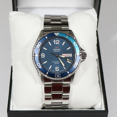 時計 Orient Mako XL NAVY Dial Automatic Orient Mako III Blue Dial Automatic Men's Stainless Steel Watch RA