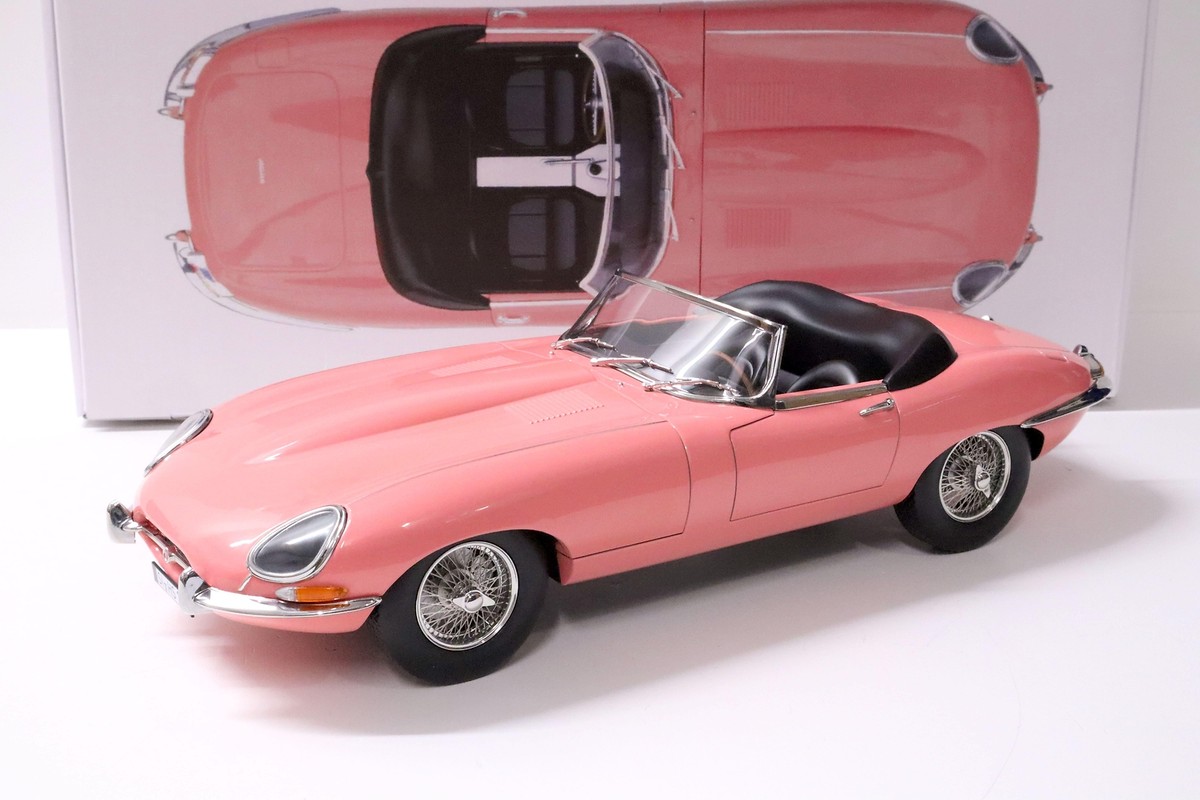 1:12 Norev Jaguar E-Type Convertible 1962 Pink - Limited 1:12 Norev Jaguar E-Type Convertible 1962 Pink - Limited