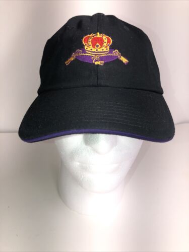 Crown Royal Hat Adjustable Baseball Cap Black - Foto 1 di 6
