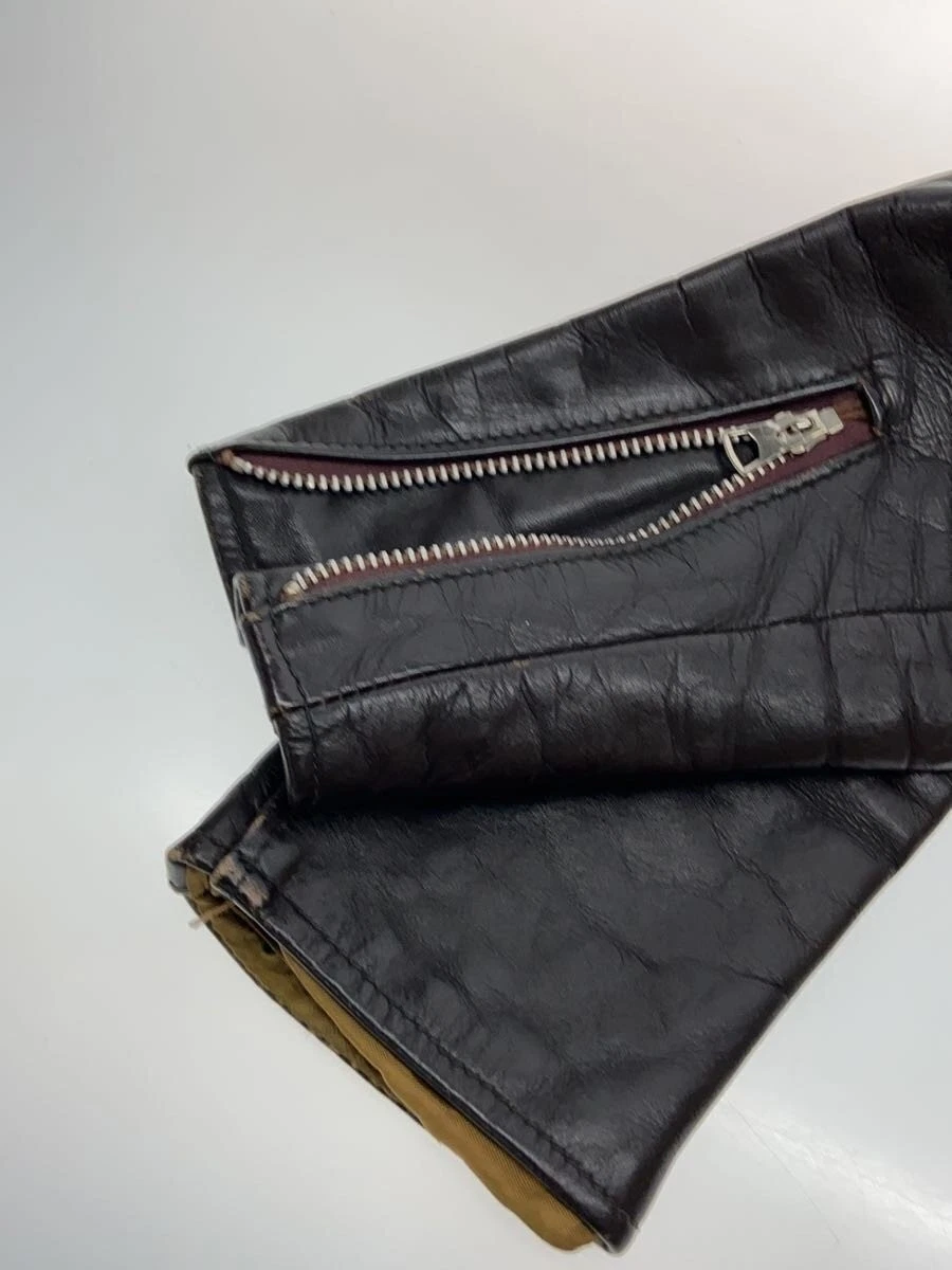 Chaqueta Schott Single Riders de cuero negro