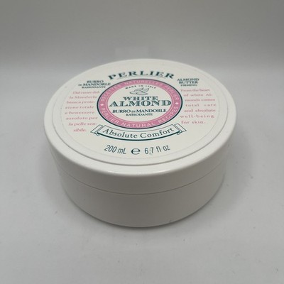 Perlier WHITE ALMOND Moisturizing Body Butter Cream 6.7 oz ~ SEALED