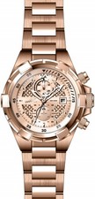 Invicta Aviator Chronograph Rose Gold Dial Men's Watch 28128