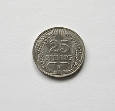 KAISERREICH: 25 Pfennig 1909 F, J. 18, fast stempelglanz