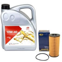 MotoröL Set 10W-40 5 Liter + ÖLfilter SH 4053 P FüR Nissan Primastar Bus