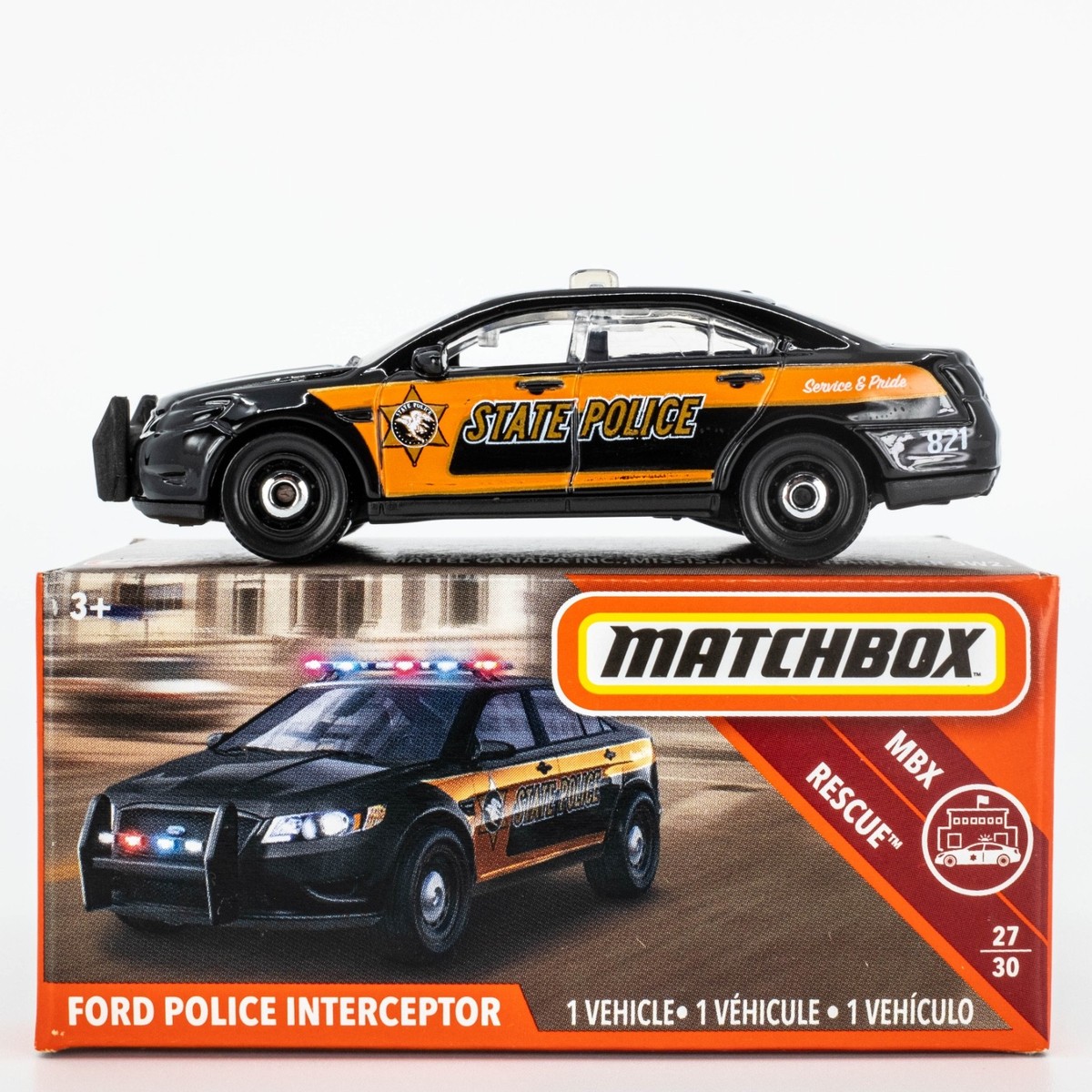 2018 Matchbox Power Grabs #84 Ford (Taurus) Police Interceptor
