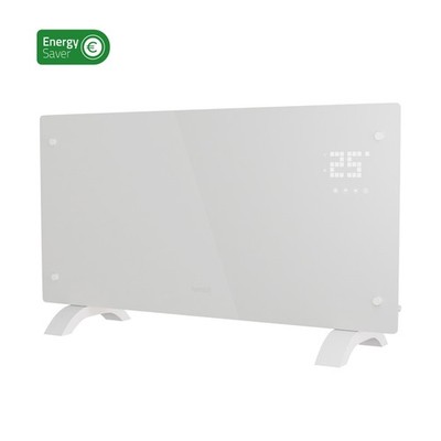 Hombli Glass Convection Heater 2000W White Glasheizung Touch- & Sprachsteuerung