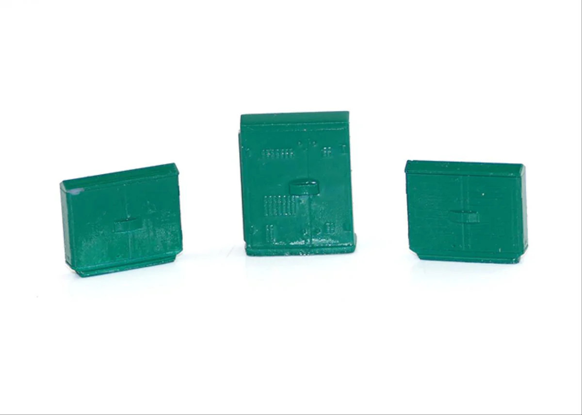 Gaugemaster GM496 Telecoms Cabinets 3pcs (Pre-Built) 3D Printed