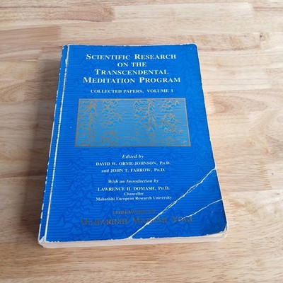 Scientific Research on Transcendental Meditation Program Vol 1 1977 MERU Press
