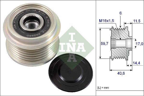 Schaeffler INA 535 0227 10 Generatorfreilauf FüR Opel-image