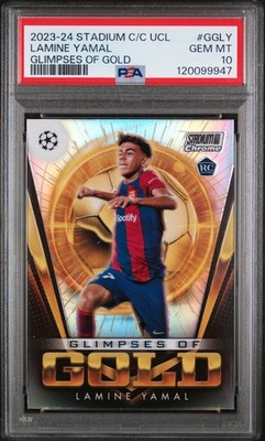 PSA 10 LAMINE YAMAL 2023 TOPPS STADIUM CLUB CHROME GLIMPSES OF