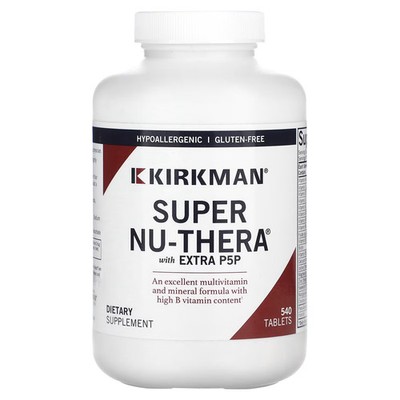 2 X Kirkman Labs, Super Nu-Thera with Extra P5P, 540 Tablets