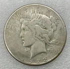 1922-S Peace Silver Dollar $1 US Coin - Circulated, Ungraded