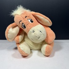 Disney Store Winnie The Pooh Eeyore Plush Orange/Yellow 10 Tall removable Tail