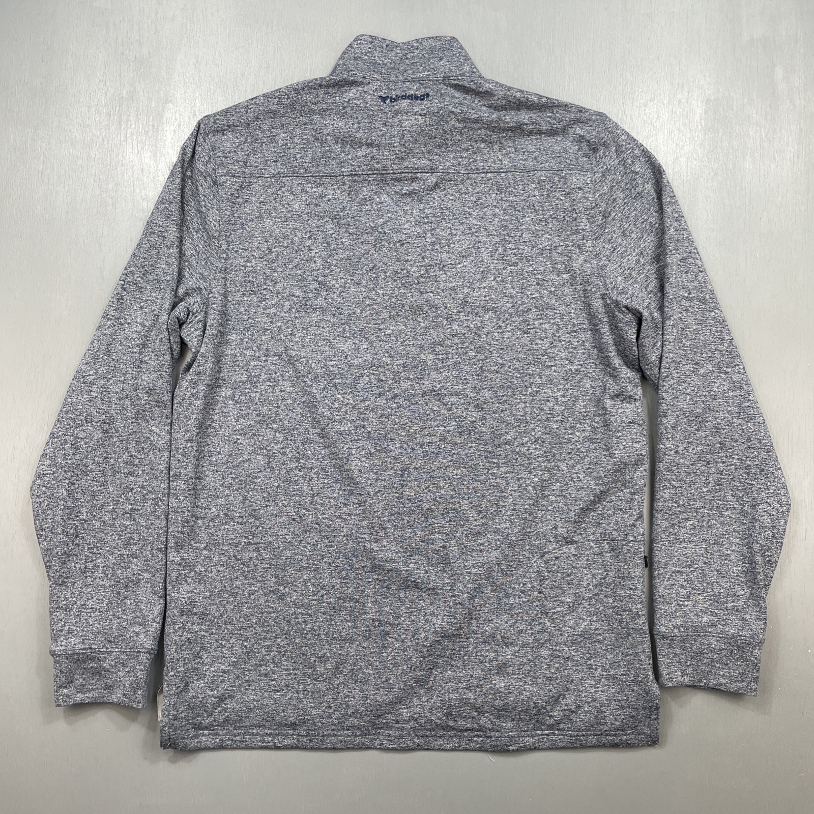 Birddogs Shirt Men Medium 1/4 Quarter Zip Performance Pullover Golf Navy Heather