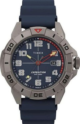 New Timex TW2V40800 Men's Expedition North Ridge Blue Dial Strap Watch
