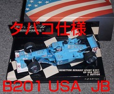 Shipping Included Tobacco Specification 1/43 Benetton Renault B201 Baton 2001