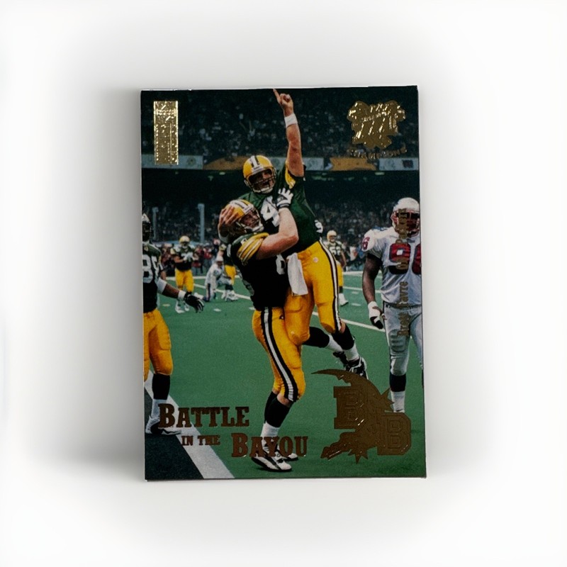 Upper Deck Battle in the Bayou Insert Brett Favre Packers 1997 #GB80