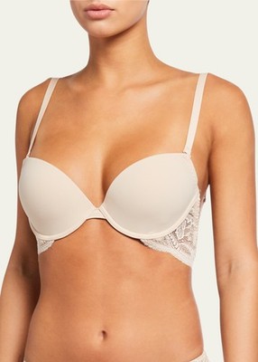 Simone Perele 12E370 Eden Multi-Position Convertible Bra SZ 2 (2) Peau Rose