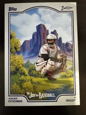 2025 Topps x Bob Ross The Joy of Baseball Adley Rutschman #46 Baltimore Orioles