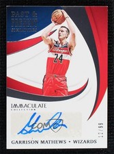 2020-21 Immaculate Past and Present Signatures 12/99 Garrison Mathews Auto 1u6