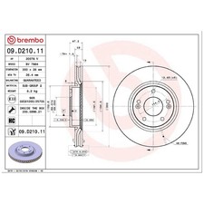2x Brembo Scheibenbremse vorne 51712C9600 51712A6600 | 207312