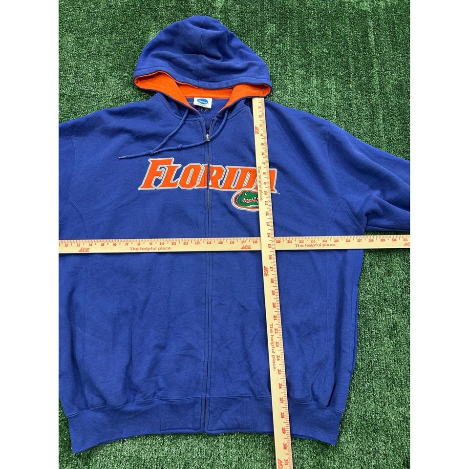 Sudadera con capucha Florida Gators NCAA VF Imagewear azul naranja cremallera completa Foto 3 de 4
