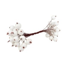 Artificial Frosted Holly Berries with 40 Heads, Floral Arrangement, Faux