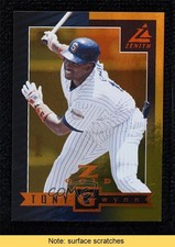 1998 Pinnacle Zenith Z Gold 45/100 Tony Gwynn #7 HOF READ 0c3