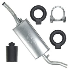 Endschalldämpfer Auspuff Endtopf für Volkswagen VW Golf II 2 83-92 1.0 1.3 1.6