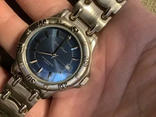 Mathey Tissot mens watch new batt big band fit to 8 1/2 in wrist! rare size nice