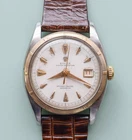 Vintage ROLEX 6105 Jumbo Ovettone Roulette Date Oyster Perpetual 36mm