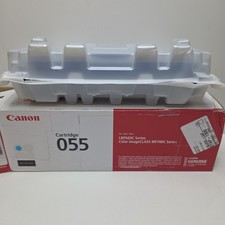 NEW GENUINE - CANON 055 CYAN TONER CARTRIDGE - 3015C001 OPEN BOX