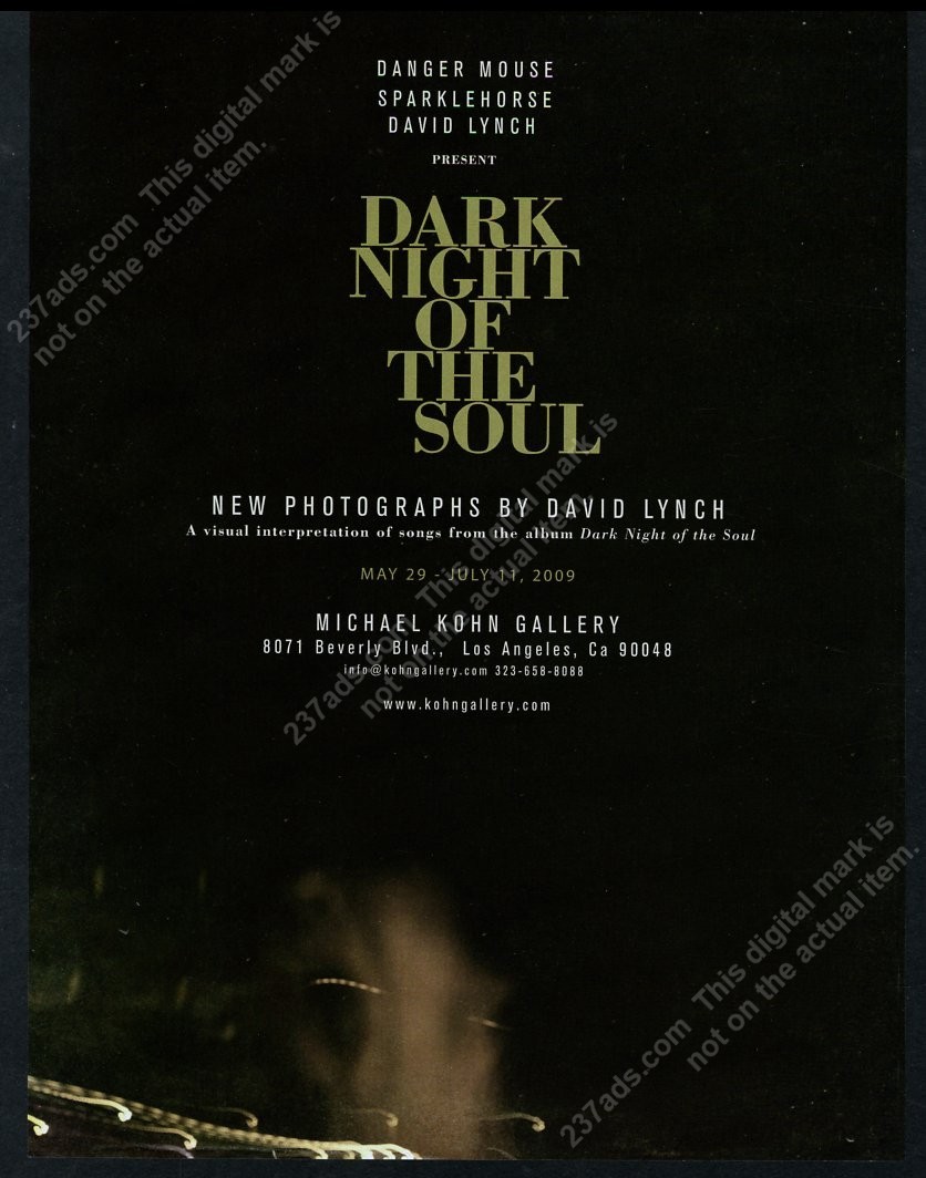 本 DAVID LYNCH dark night of the soul 写真集