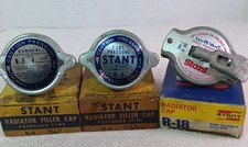 Lot Of 3 Vintage Nos Stant Radiator Filler Caps - R-5 R-6 R-18 - New Old Stock
