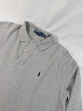 Vintage Polo Ralph Lauren Shirt Men XL Gray Fleece Lined Long Sleeve 90s Y2K