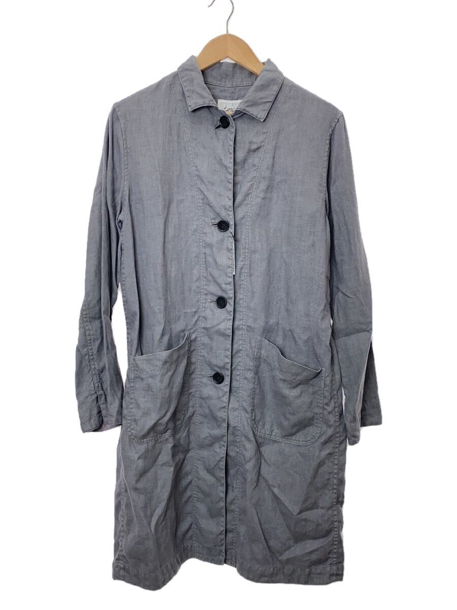 Tenerita Coat/L/Linen/Gry/Plain 12101