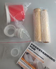 Freestanding Tub Drain Rough-In Kit w/ Brass Tail Pipes PVC Adapter 1.5-2"