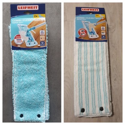 2x Leifheit Ersatzwischbezug Combi/Clean Twist M/ Micro Duo/super s Bodenwischer