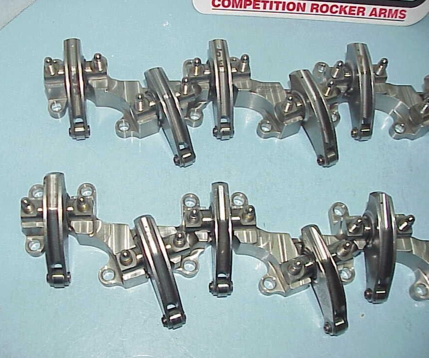 T & D Chevy R07.2 Stainless Steel Shaft Rockers Arms & Titanium Stands ...