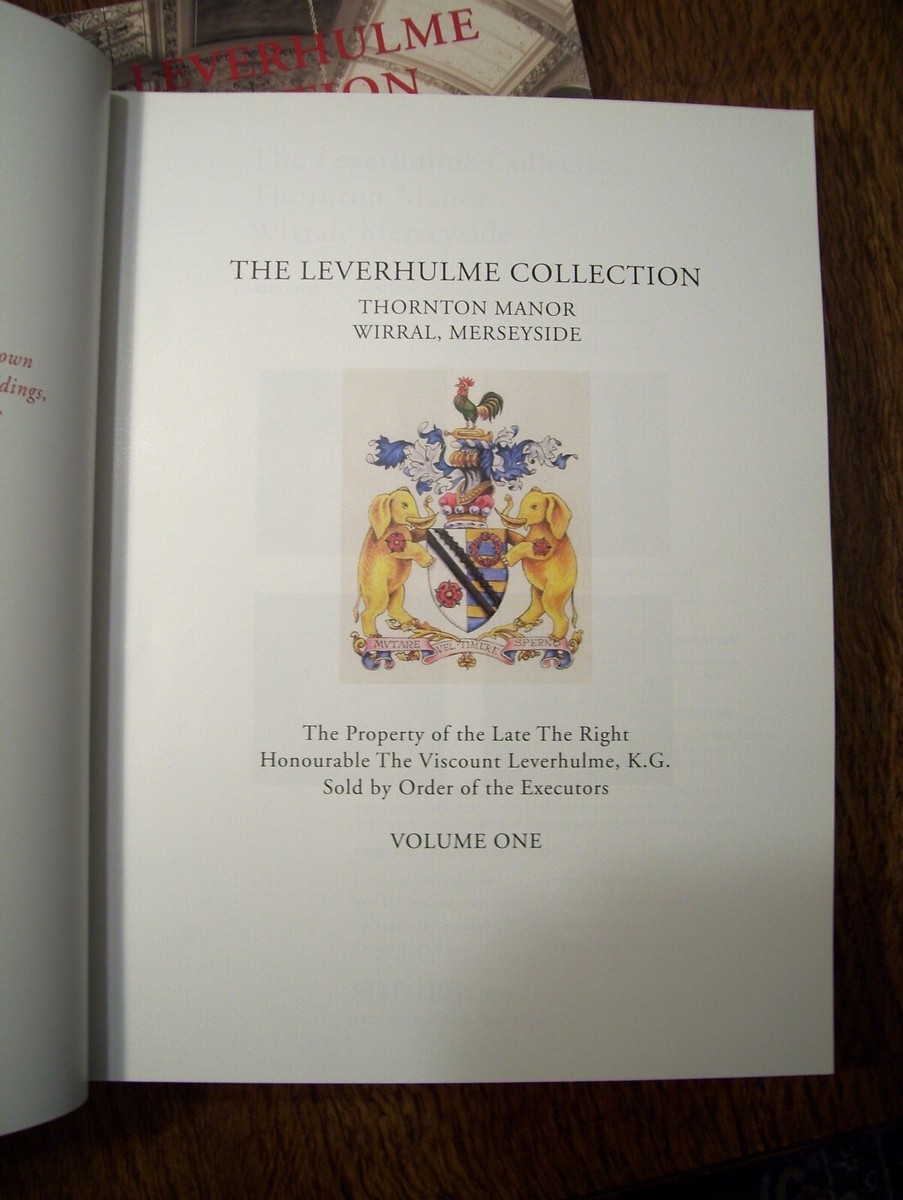 Sotheby's Catalogue: The Leverhulme Collection (Thornton Manor